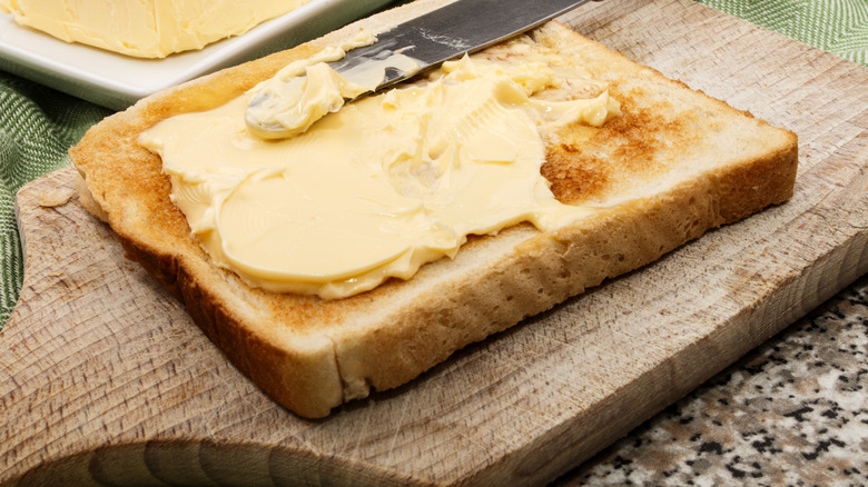 Irish butter on bread