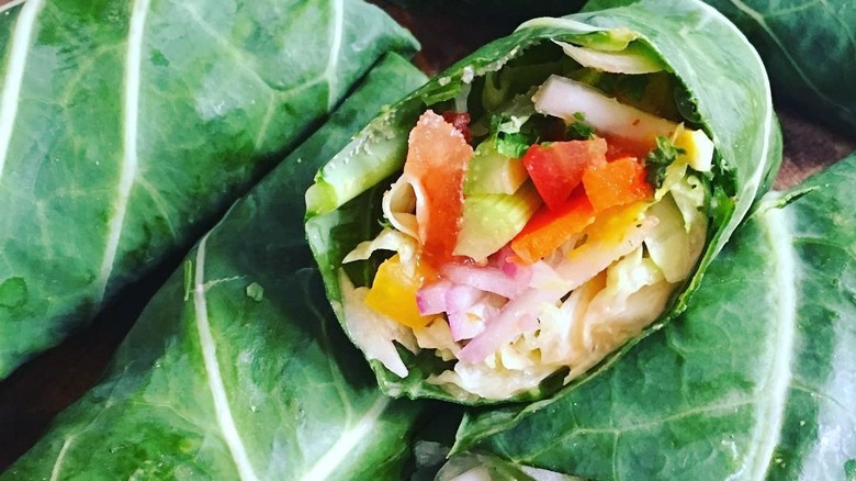 Stuffed collard rolls