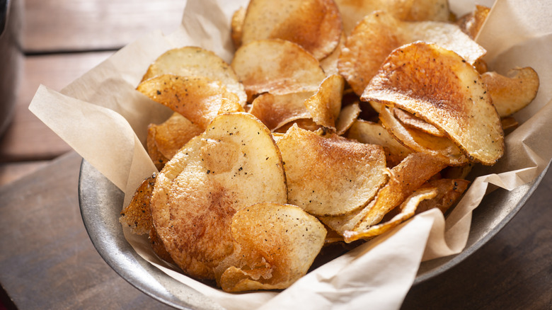 Homemade potato chips