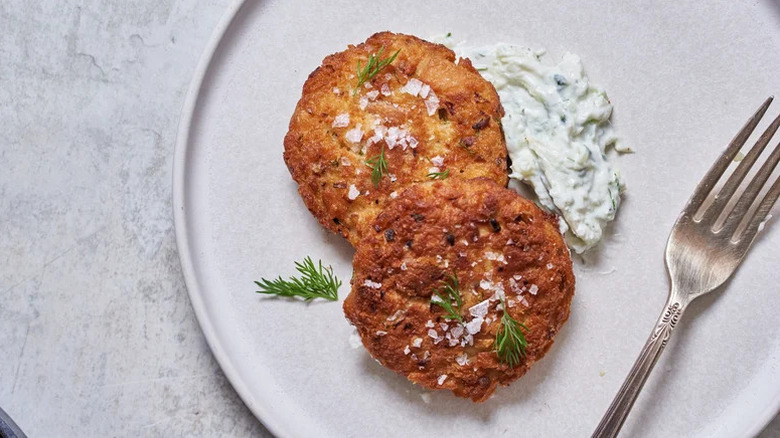 Fried tuna patties