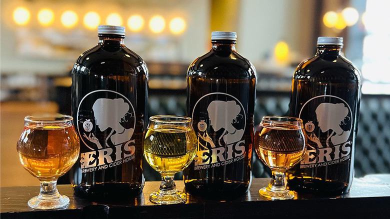 Beers and growlers from Eris Brewery