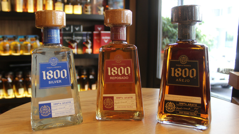 1800 tequila bottles