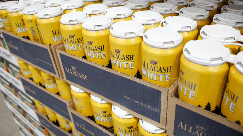 Cans of Allagash White ale