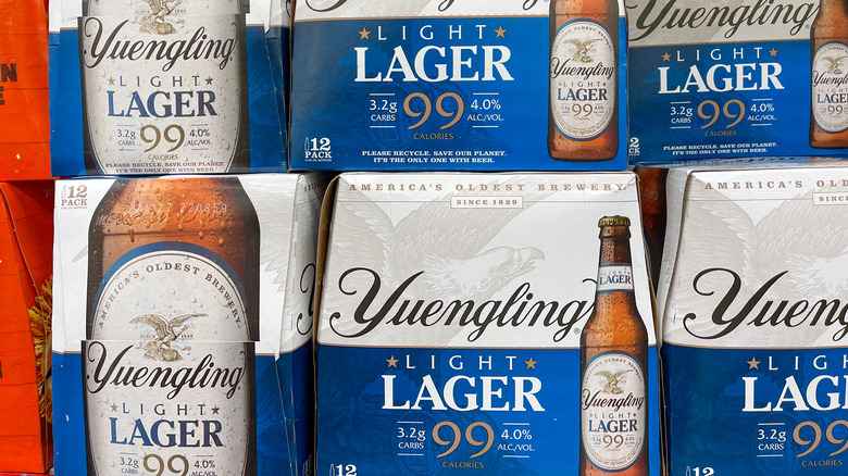 Yuengling Light Lager beer