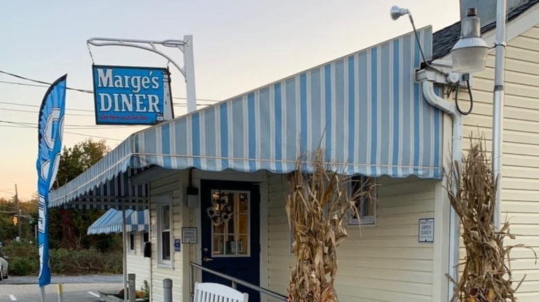 Marge's Diner restaurant sign