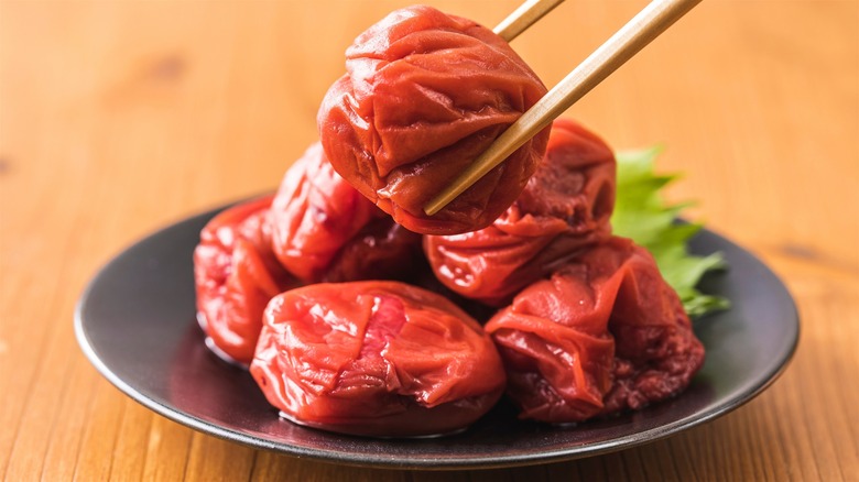 umeboshi on a plate