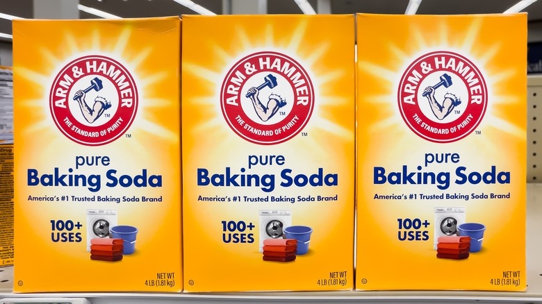 Boxes of baking soda