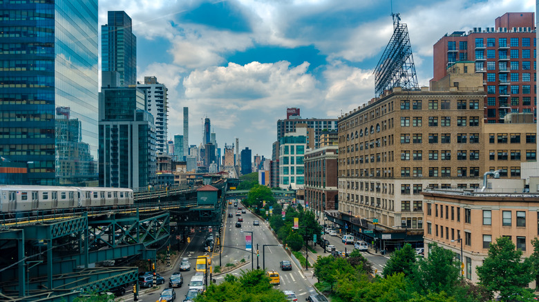 view from Queens toward Manhattan