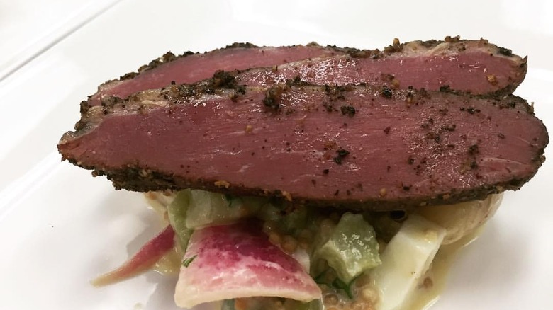 Duck pastrami at Le Marais