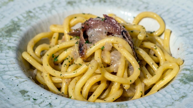 pastas with anchovies