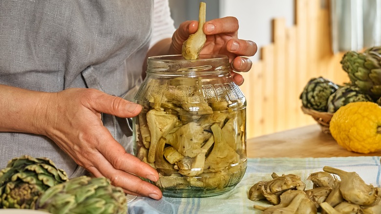 canned artichokes