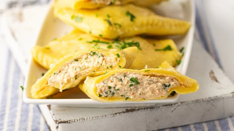 crab ravioli