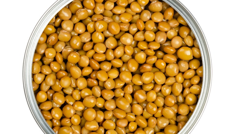 open canned lentils