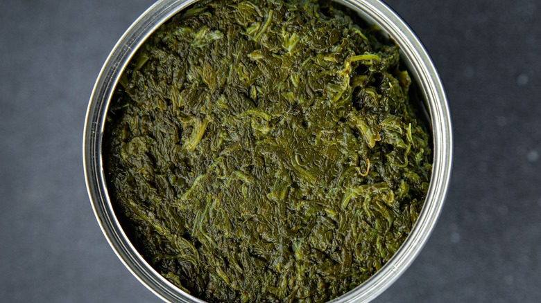 canned spinach