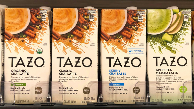 Chai concentrate at the grocery store