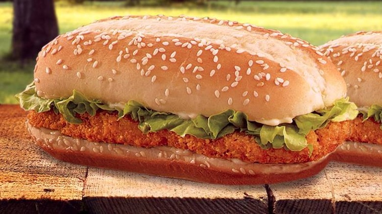 Burger King long chicken sandwich