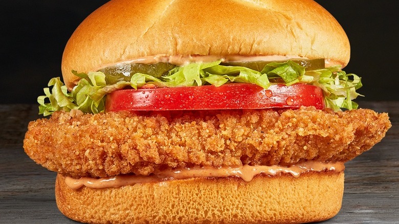 Checkers' fried chicken sandwich