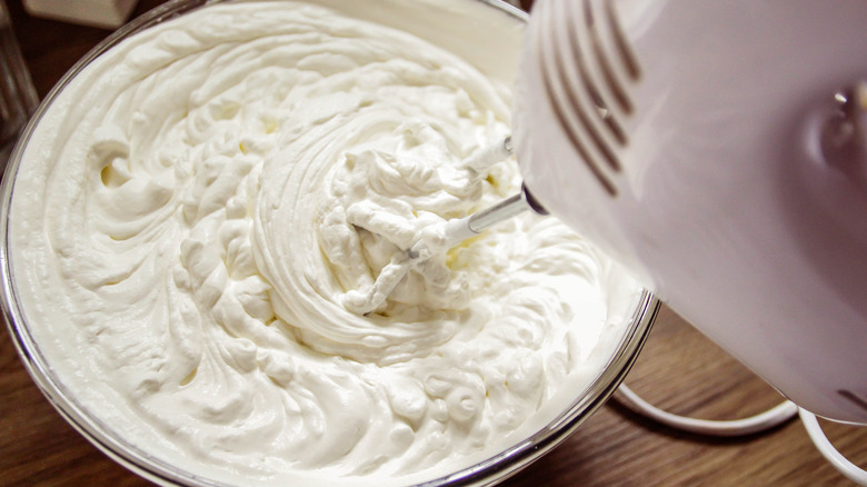 making whipped cream