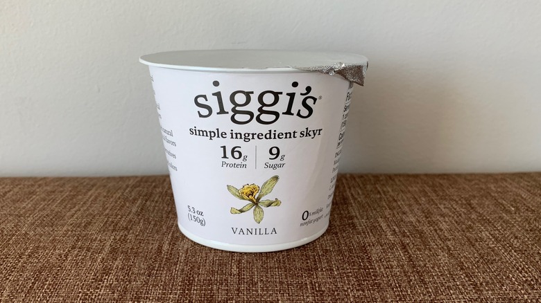 Siggi's Nonfat Vanilla Bean yogurt