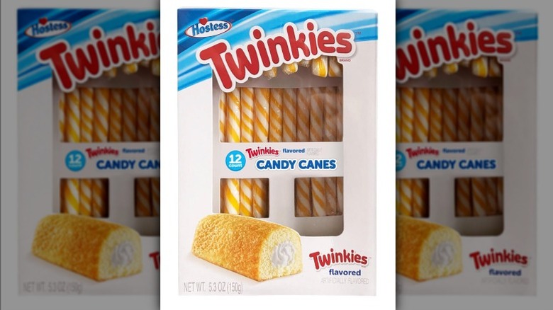 Twinkie candy cane packaging