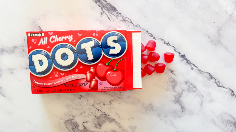 Cherry Dots on marble surface