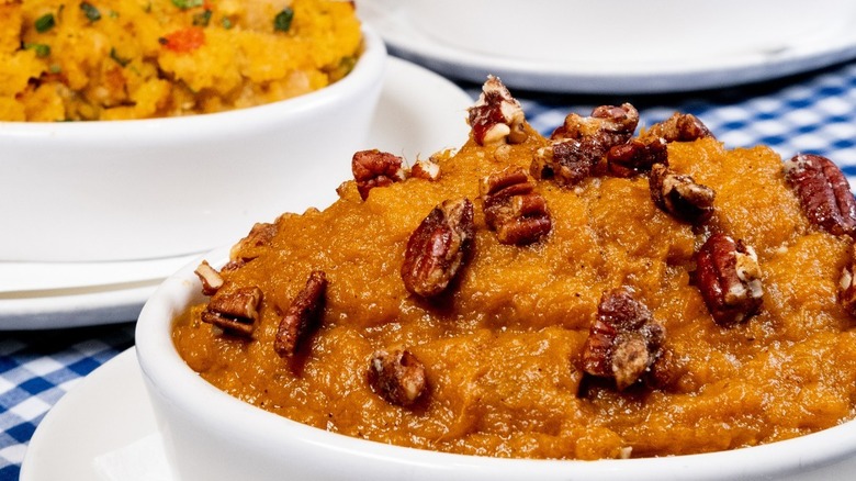 Mashed sweet potatoes