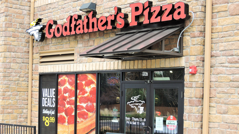 Front of Godfather's Pizza