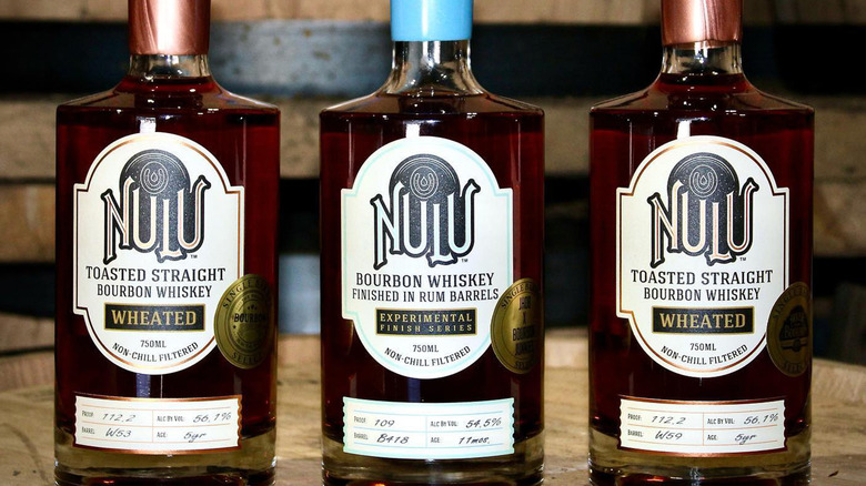 NULU whiskey bottles