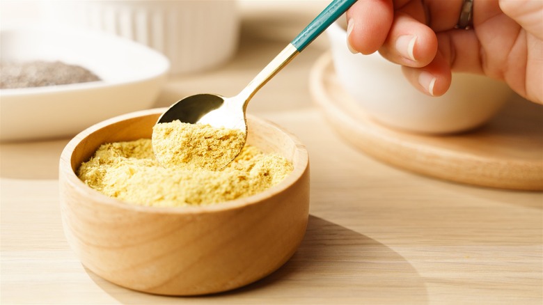 Bowl of nutritional yeast