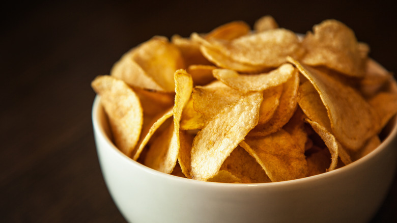 bowl of potato chips