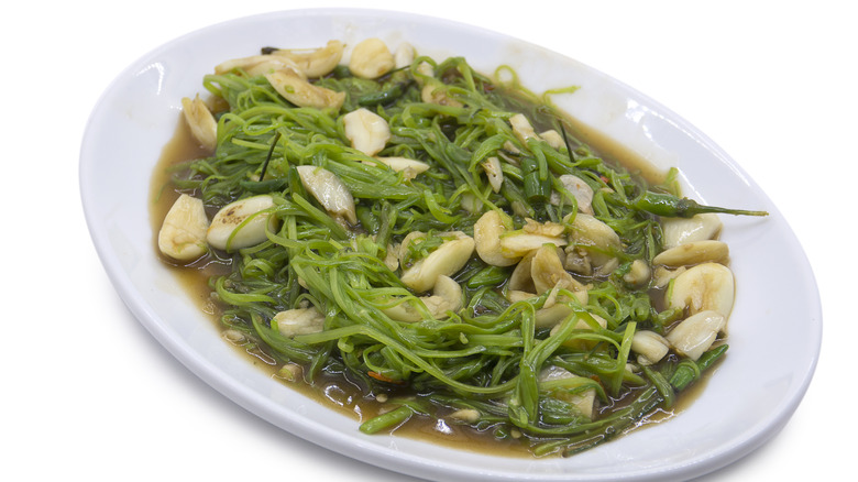 Plate of phak boong