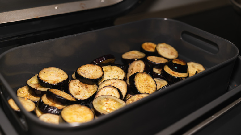 Roasted eggplant in air fryer