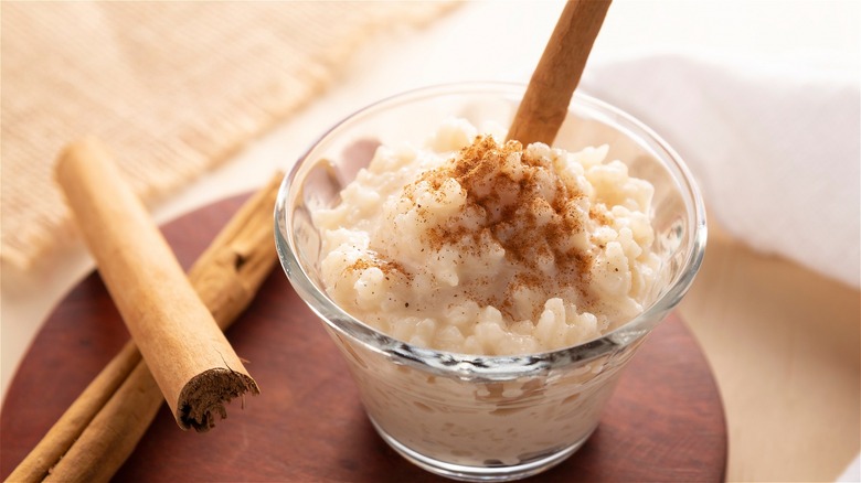 Cinnamon rice pudding