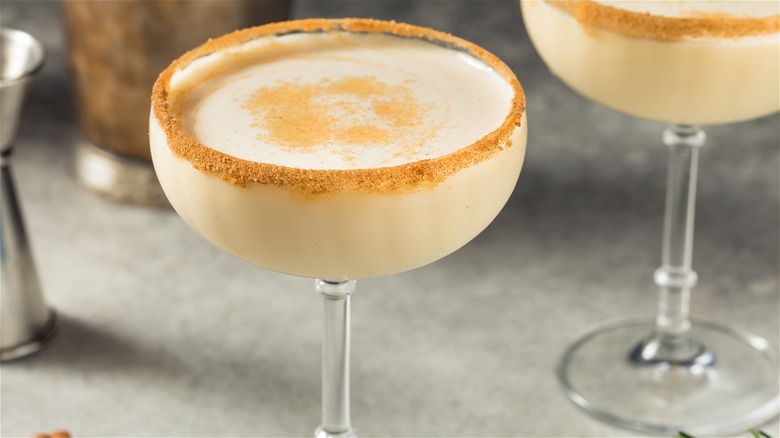 Eggnog martini