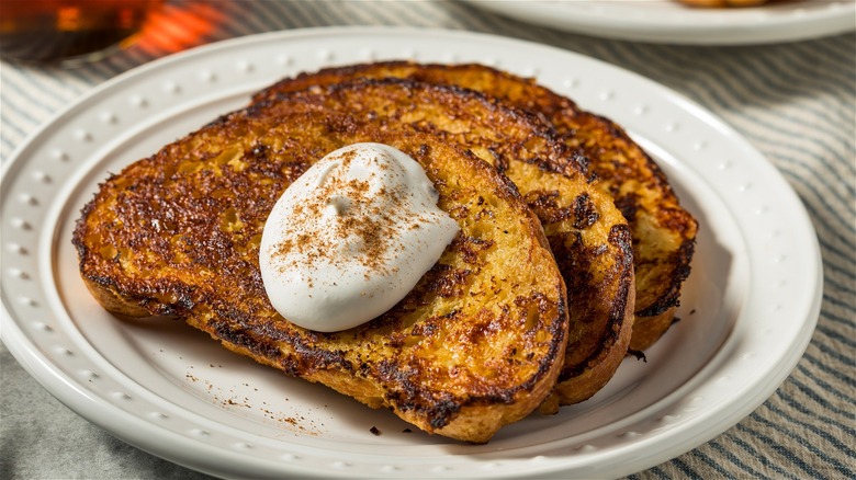 Eggnog French toast