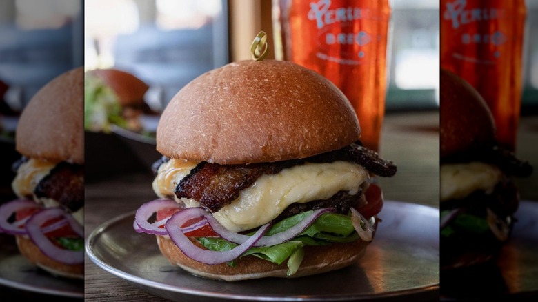 burger and beer