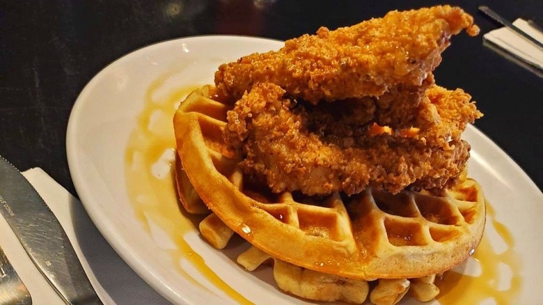 Chicken and waffles at Otto's Kitchen and Comfort