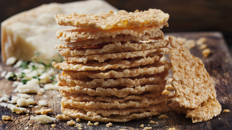 Parmesan cheese crisps