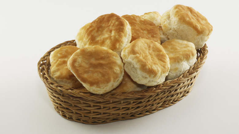 Basket of biscuits