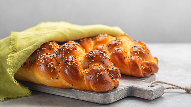 two loaves of challah