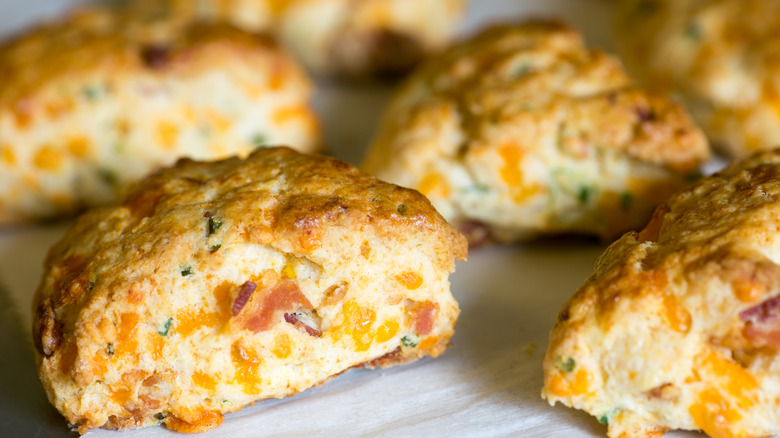 Bacon and cheese scones