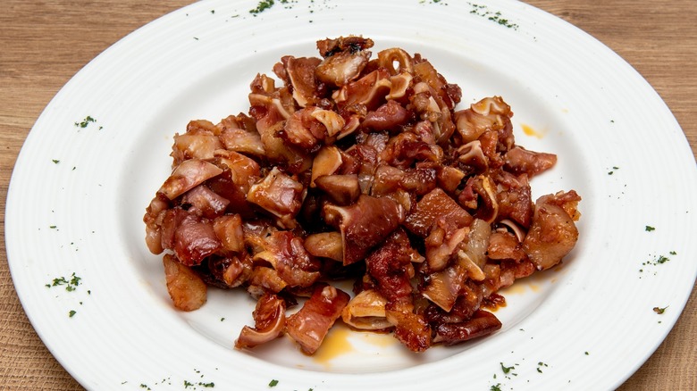 grilled pork ears tapa