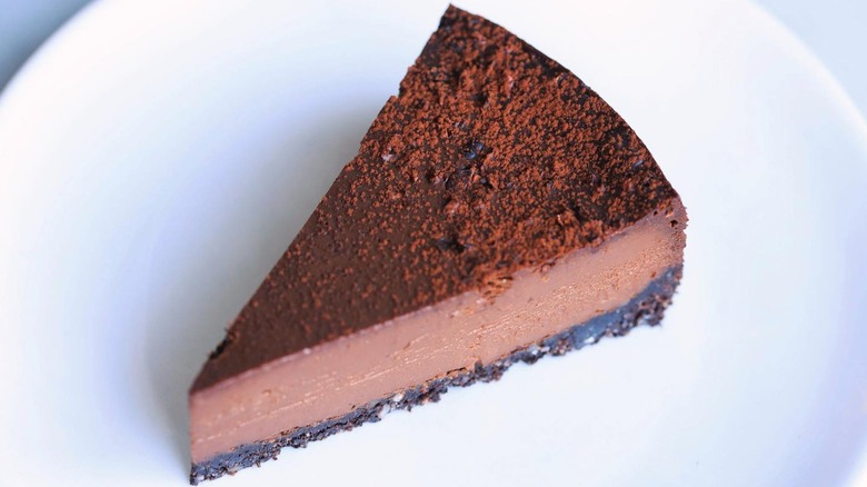 slice of truffle cake