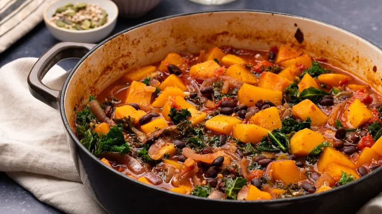 pumpkin and bean casserole