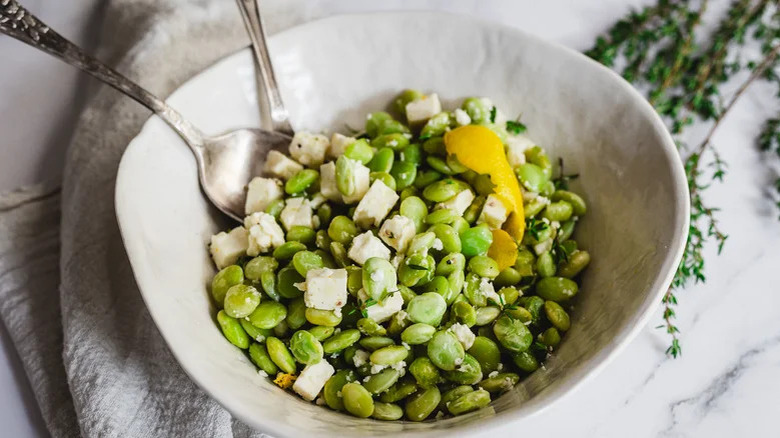 feta and lima beans