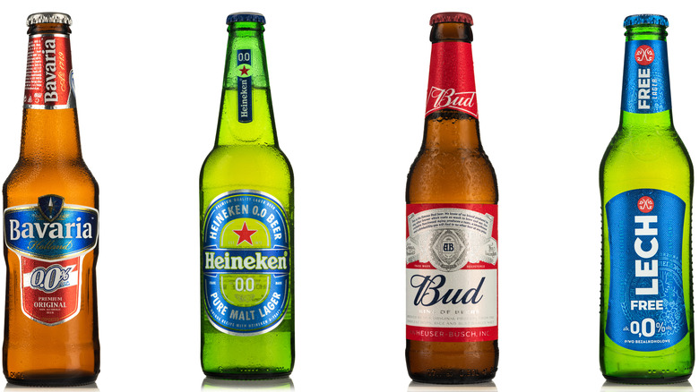 alcohol-free beer bottles