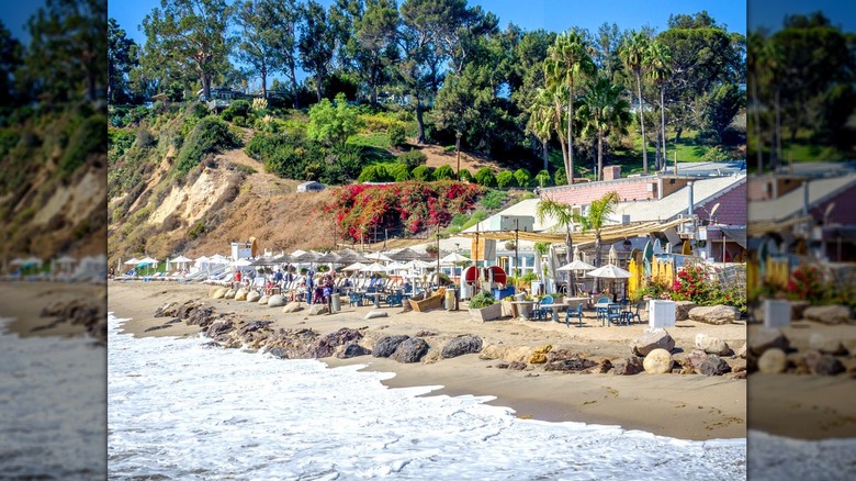 Beachside cafe in Malibu