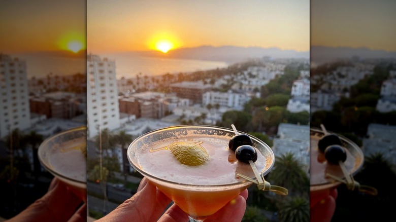 Drink at sunset