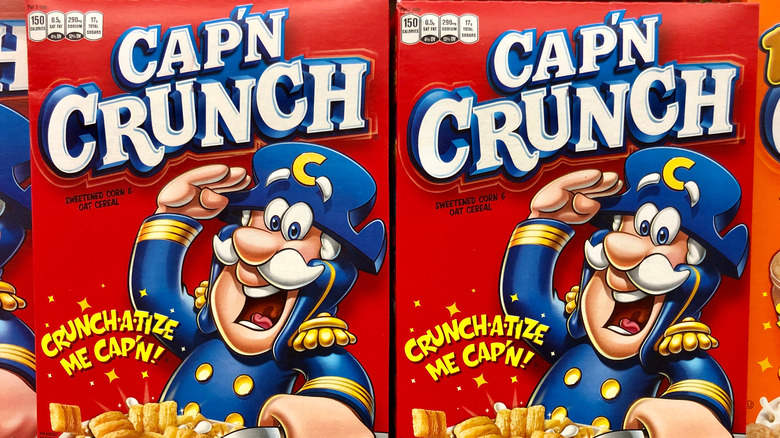 Cap'n Crunch cereal box