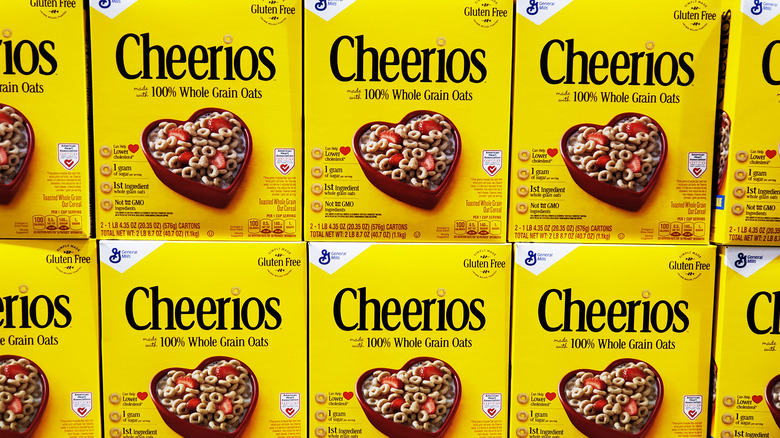 cheerios box stacks